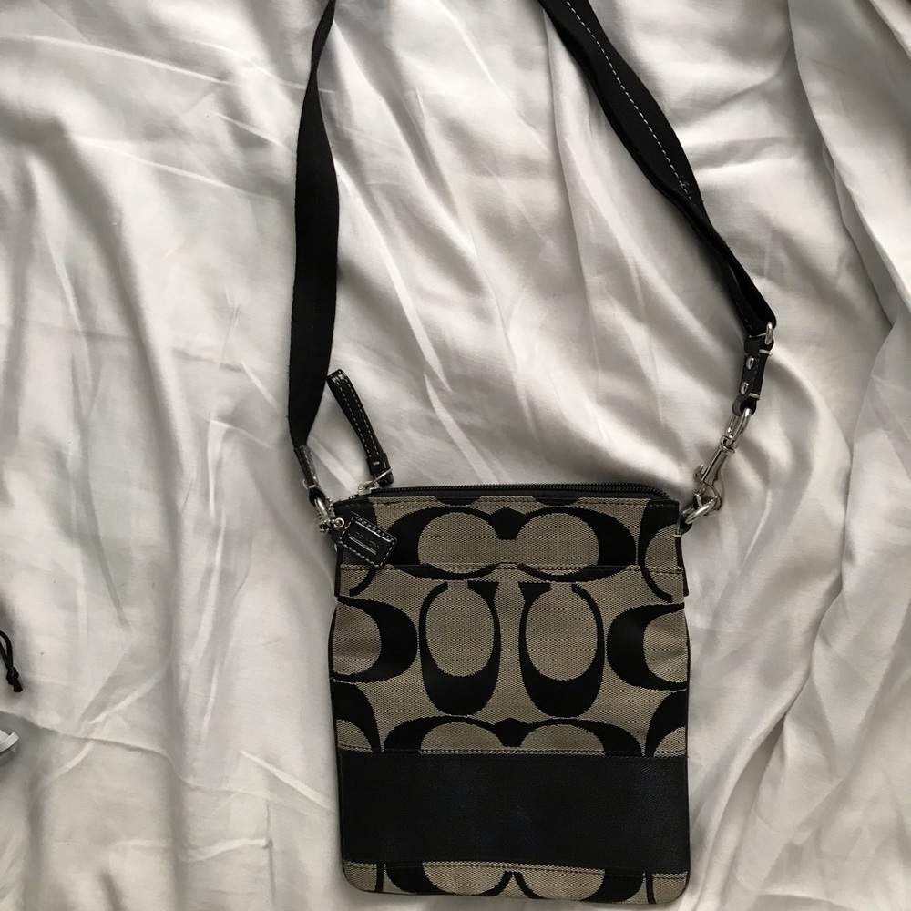 Coach crossbody monogram messenger bag